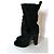Burberry NUEVAS - SUPERBAS BOTINES ORIGINALES LANVIN DE CUERO SEDA TALLA 37 Negro - vista 4