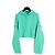 Chanel PE2022 2-in-1 FR38 Grüner Kaschmir Umwandelbarer Kapuzenpullover UK10 US8 Hellgrün