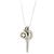 Autre Marque Collar de diamante llave en oro blanco de 18K Vendome Aoyama
