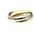 Anello in oro 18K Cartier Trinity D'oro - vista 2