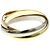 Anello in oro 18K Cartier Trinity D'oro - vista 5