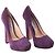Prada lila Wildleder-Pumps mit Blockabsatz - Ansicht 2