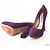 Prada lila Wildleder-Pumps mit Blockabsatz - Ansicht 6