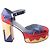 Pumps a piattaforma in pelle multicolore Marc Jacobs Giallo