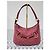 Borsa hobo Gucci GG in tela e pelle con morsetto rosa - vista 2