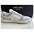 Baskets Prada Downtown en cuir perforé blanc - vue 14