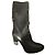 Botas altas de piel negra Casadei Negro