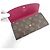 Portafoglio Emily M60697 Monogramma Louis Vuitton Marrone Fuschia - vista 5