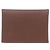 Monedero de cuero Epsom Hermès Castaño