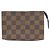Pochette da Toilette Damier Louis Vuitton Marrone