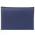 Estojo para moedas Calvi Duo da Hermès em couro Epsom azul Azul marinho