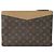 Pochette Giornaliera Monogram Louis Vuitton Marrone - vista 2