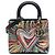 Dior Nero Edizione Limitata DiorAmour Media Pelle di Vitello Lady Dior