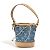 Portachiavi in denim Monogram Louis Vuitton Blu
