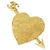 Spilla Chanel dorata D'oro