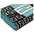 Fendi Zucchino Tri-Fold Geldbörse Schwarz Blau - Ansicht 9