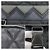 Prada Rucksack aus gestepptem Nylon und Leder Schwarz - Ansicht 11