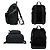 Prada Rucksack aus gestepptem Nylon und Leder Schwarz - Ansicht 3