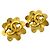 Timeless Vintage Coco Mark Gold Clip Ohrringe von Chanel Golden - Ansicht 2