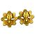 Timeless Vintage Coco Mark Gold Clip Ohrringe von Chanel Golden - Ansicht 3