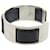 Pulseira de metal e couro preto e prateado Hermès Prata  - vista 2