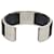 Pulseira de metal e couro preto e prateado Hermès Prata  - vista 3