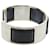 Pulseira de metal e couro preto e prateado Hermès Prata  - vista 4