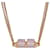 Collier Hermès Charnière PM en or rose et cuir Doré  - vue 1