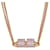 Collier Hermès Charnière PM en or rose et cuir Doré  - vue 2