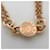 Collier Hermès Charnière PM en or rose et cuir Doré  - vue 7