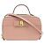 Borsa a spalla in pelle rosa Salvatore Ferragamo