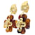 Orecchini Clip Chanel in Marrone e Oro D'oro - vista 2