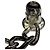 Bracciale charm Turn Lock con il logo Coco di Chanel - vista 7