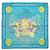 Sciarpa Hermès Carré 90 in azzurro chiaro Blu chiaro - vista 3