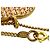 Collana a catena con motivo Coco Mark GP e strass CHANEL Rosa D'oro - vista 2