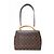 Bolso Louis Vuitton Monogram Cluny BB Castaño Burdeos Azul marino - vista 4