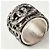 Anello in gunmetal con strass e perle Chanel Coco Mark Metallico - vista 5