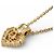 Collana Choker Placcata Oro Christian Dior D'oro - vista 4