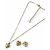 Set di collana e orecchini placcati oro Christian Dior D'oro
