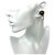 Orecchini a clip vintage Coco Mark di Chanel Nero Bianco