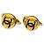 Orecchini a clip placcati in oro Chanel Coco Mark D'oro