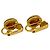 Orecchini a clip placcati in oro Chanel Coco Mark D'oro - vista 2