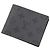 Slender Louis Vuitton Monogram Eclipse Bi-fold Wallet Black