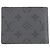 Slender Louis Vuitton Monogram Eclipse Bi-fold Wallet Black - view 3