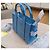 Marc Jacobs The Tote Bag Blau Grained Leder Medium - Ansicht 3