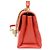 NUOVA BORSA A MANO CHANEL COCO HANDLE IN PELLE CORALLO Arancione - vista 3