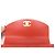 NUOVA BORSA A MANO CHANEL COCO HANDLE IN PELLE CORALLO Arancione - vista 9