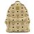 MCM Visetos beschichteter Canvas-Rucksack Braun Beige