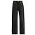 Jeans de pierna recta de cintura alta en algodón negro Brunello Cucinelli