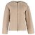 Beige Wolljacke mit Grosgrain-Besatz von Max Mara